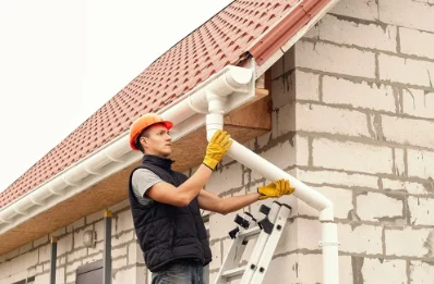 Pose et remplacement de gouttières à Hindisheim